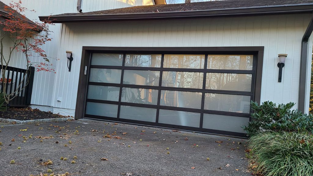 glass garage door installation